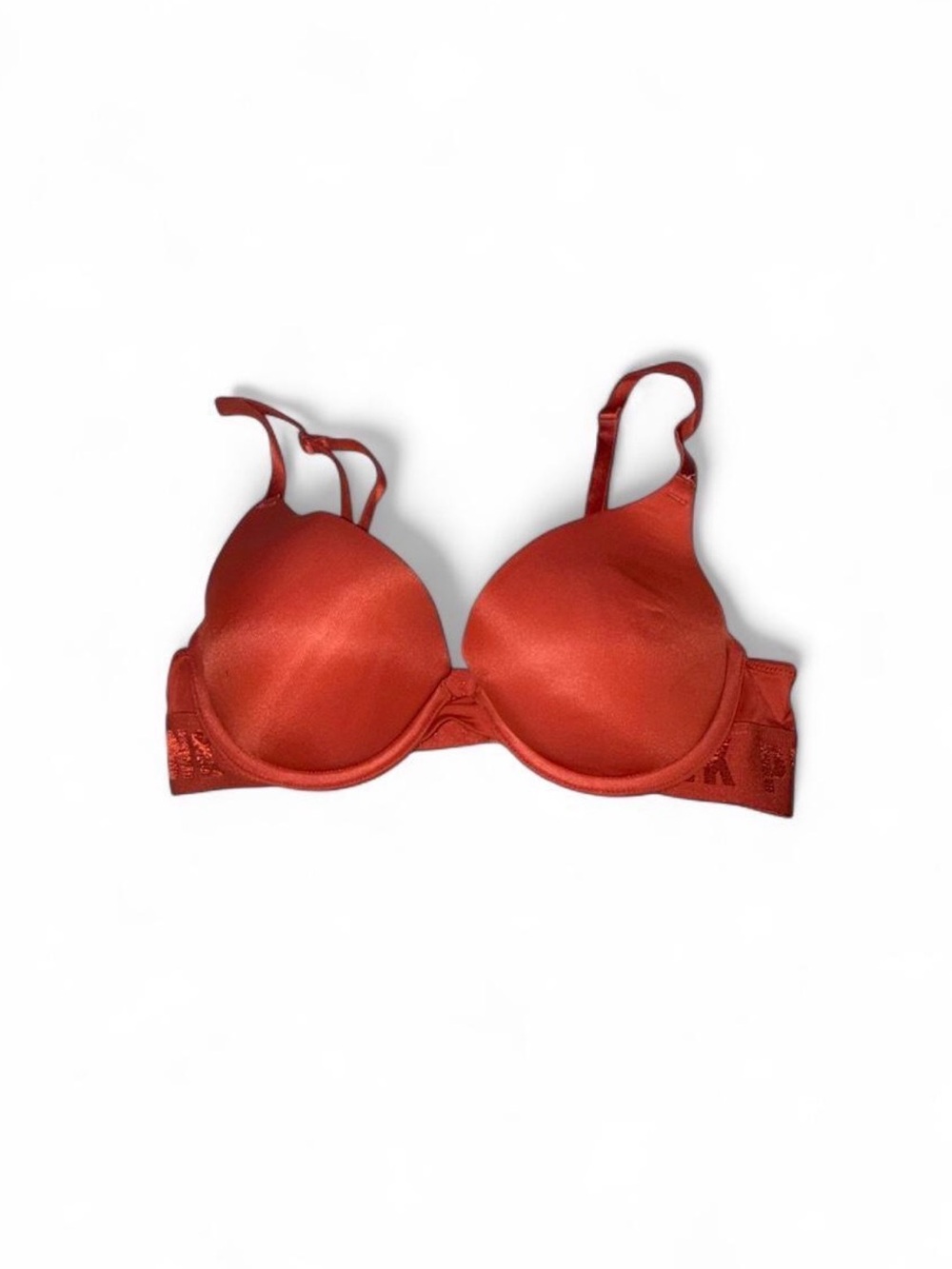 Victoria’s Secret Pink Women's Smooth T-Shirt Bra - Orange Push-up padded Wired